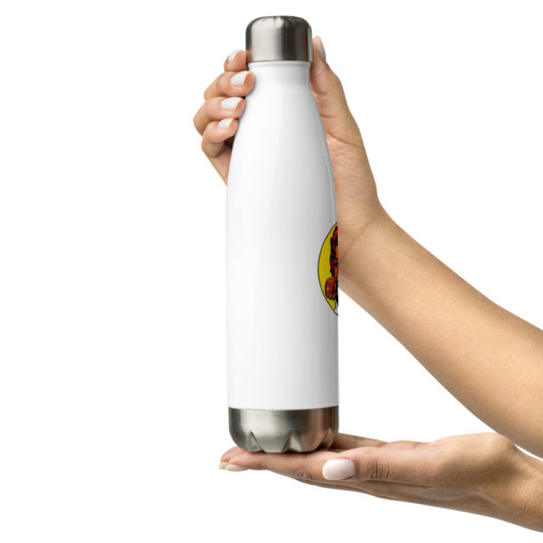 Sadies Pro Cleaning Logo Stainless White Water Bottle